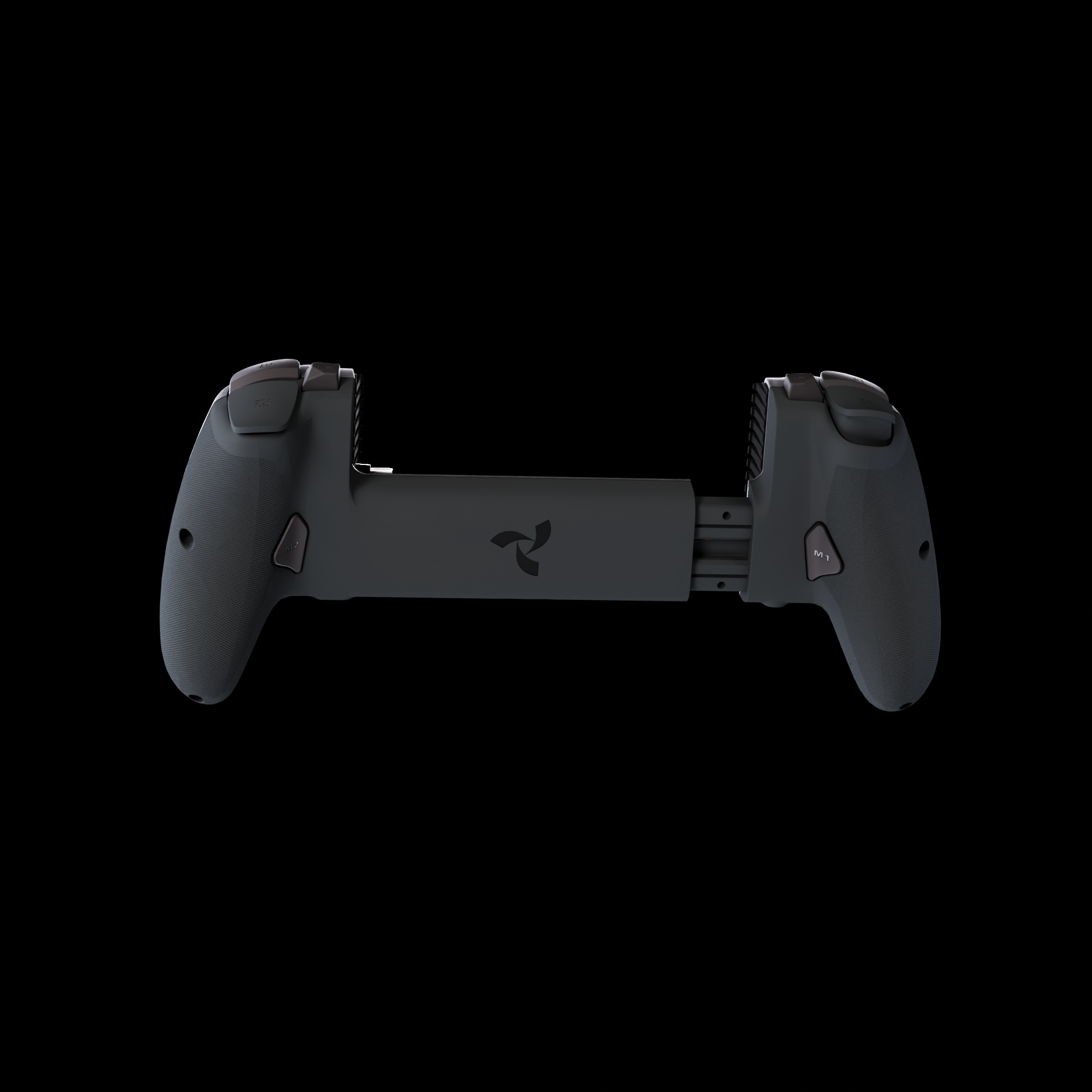 Manette Osyn Pro, vue arrière : palettes M1 et M2
